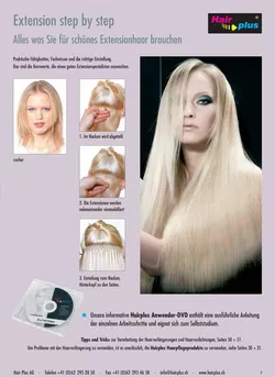 Schritt 2 Integrieren Sie die natürlichen oder synthetischen Haarverlängerungen in Ihr Haar